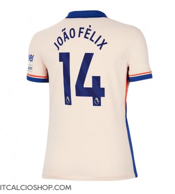 Chelsea Joao Felix #14 Seconda Maglia Femmina 2024-25 Manica Corta